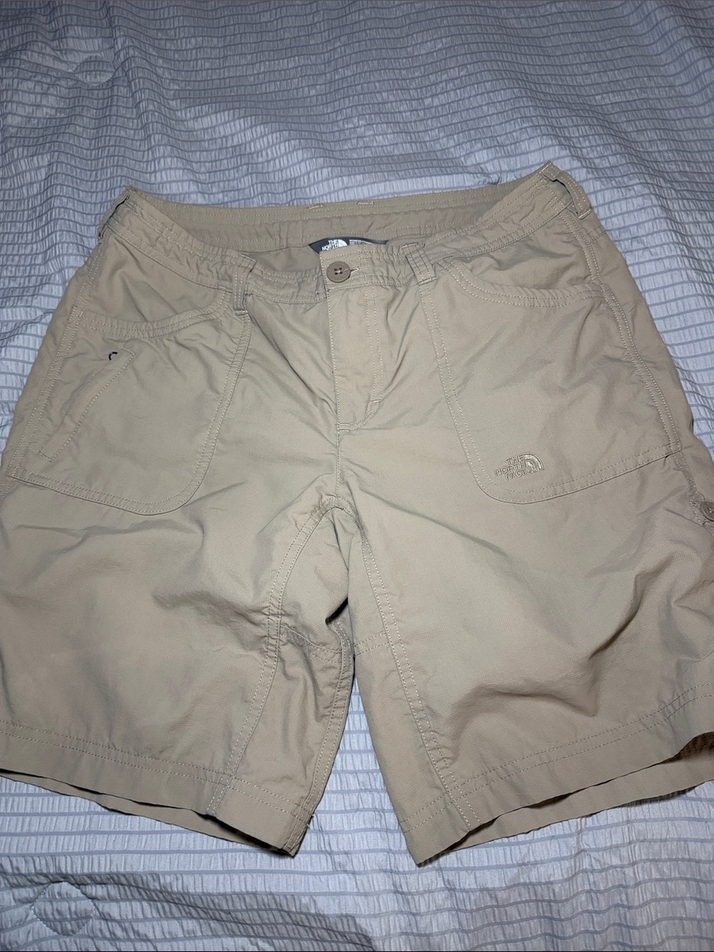 The North Face women’s Beige Outdoor Stretch Shorts